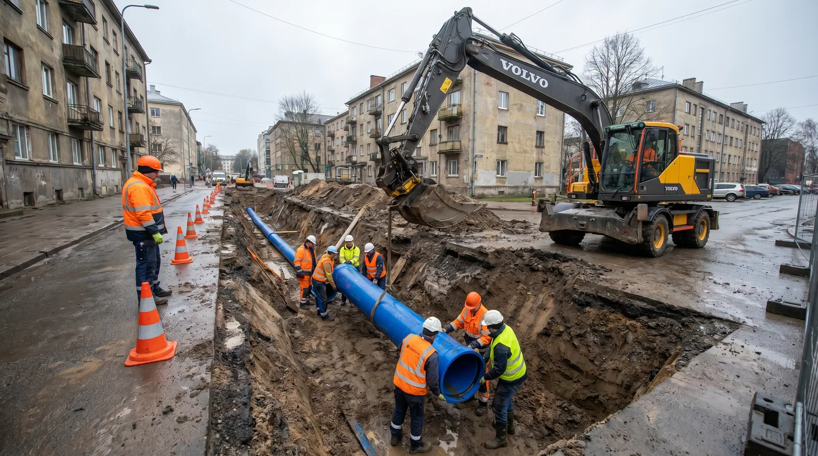 Välitrasside ehitus — veetorustik ja kanalisatsioon